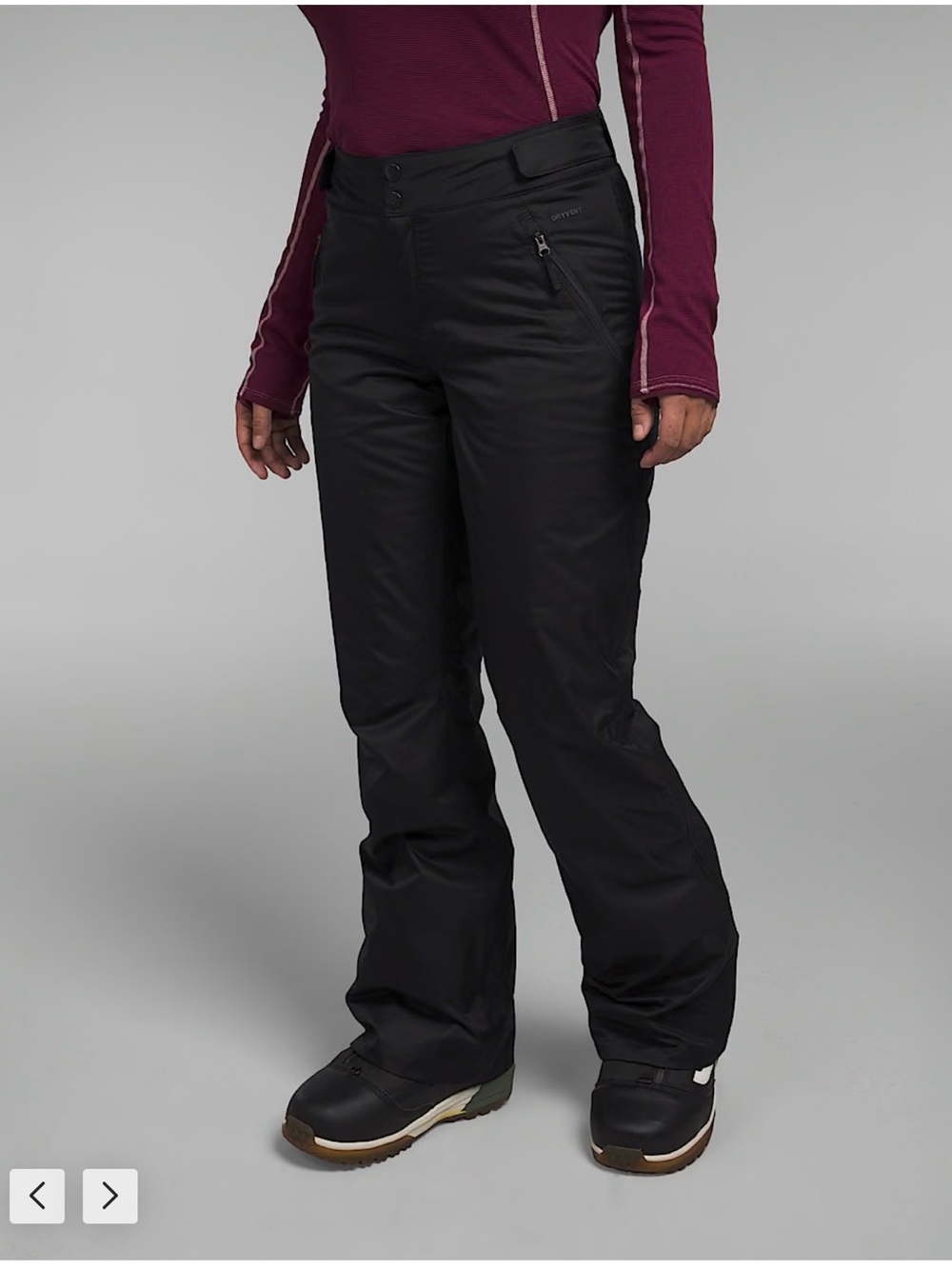 Women's North Face Black Insulated Snow Pants size xxxl